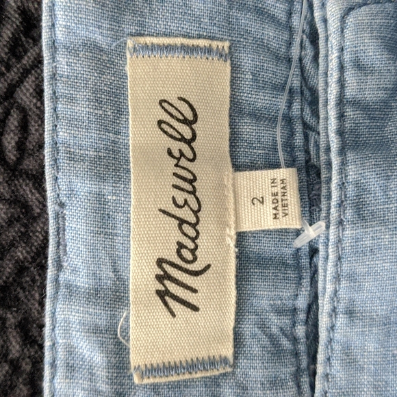 Madewell Chambray Button Down Skirt - Picture 2 of 5